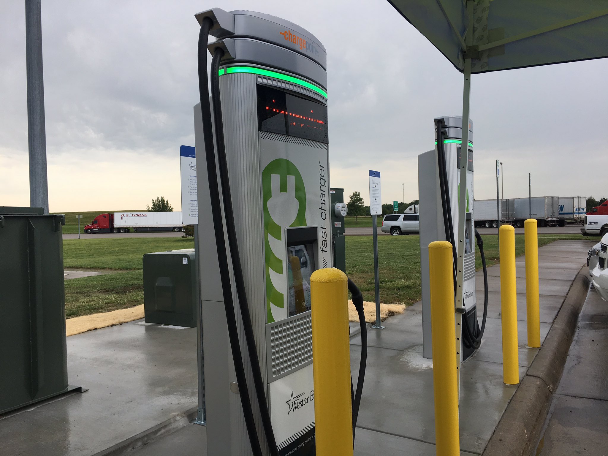KTA installs electric vehicle charging stations at two service areas